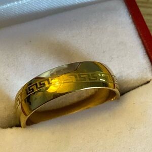Gold-Tone Wedding Band (8.25)
